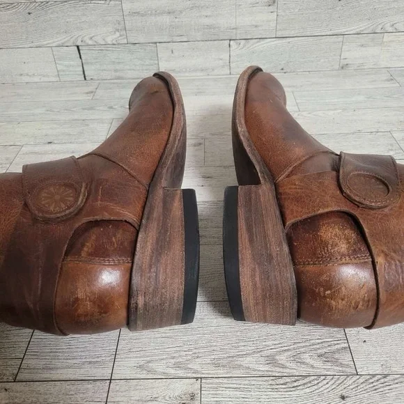 Women’s Old Gringo Palau Western Brown Leather Harness Campus Boots Size 8.5 B - Picture 9 of 12